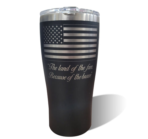"Land of the Free" USA 20 oz. Stainless Steel Tumbler